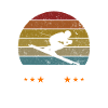 Mann mit Skiern