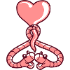 Heart Balloon Worms