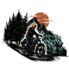 Freerider Motorbike Mountain