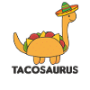 Tacosaurus Cinco De Mayo Dinosaur Rolig Dino