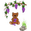 teddy bear with grapes