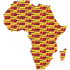Africa Continent Kente Pattern