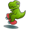 dino skate skateboard