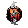 Symbole japonais Kanji pour Bushido
