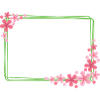 Frame with flowers