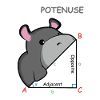 Hippopotenuse De Mathe-Genie Cadeau
