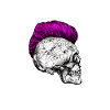 Punk Rock Iro-Skull, pink