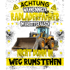 Radladerfahrer Bauarbeiter Baustelle