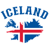 Iceland Flag Map