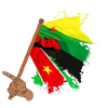 Bandera de Guadalupe Martinica Guyana juntos