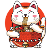 Ramen Maneki Neko Cat