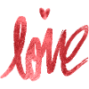 Metallic effect Love