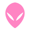 Ufo Alien Head Pink