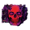 comic demons skull