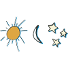 Sun, Moon and Stars
