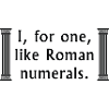 Roman Numerals