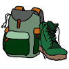 top hiker trek trail