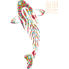 Koi Carp Mosaic Mandala