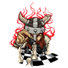 Brave Viking With Chessboard - Chess