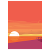 Sunset by the sea
