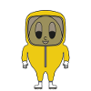 Protective suit strap egg