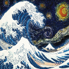 Kanagawa Waves, Japans, Grote Golf, Natuurliefhebber