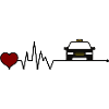 Taxi taxi driver heartbeat heart