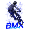 BMX Extreme Jump Blue Neon