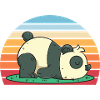 Schlafender Pandabär Geschenk Panda