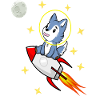Wolf in space