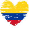 Colombie coeur drapeau blason