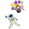 Astronaut Planeten