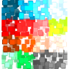 Abstrakte Kunst in Bunt