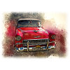 Nostalgic Old American Dream Car
