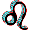 Leo zodiac sign design