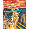 Skrige Scream The Scream Parodi Cat Cat Ejer