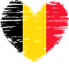 Belgique coeur drapeau blason