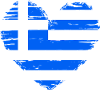 Grækenland Heart Flag Våbenskjold