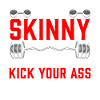 Divertente palestra Allenamento Ass Kick Fitness Atleta