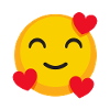 Happy love emoji