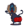 Wildlife Red Ass Baboon