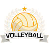 Volleyball Sieg-Abzeichen
