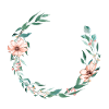 Flowers circle customizable