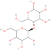 Cellulose Molekül - Farbige Strukturformel