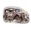 Nostalgic Old American Dream Car