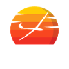 Gliding glider sunset
