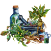 Herb Witch Utensils Fantasy Design