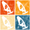 Windsurfing Windsurfen Windsurfer Surfen Retro