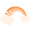 Regenbogen Orange Design