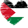 Palestine coeur drapeau blason